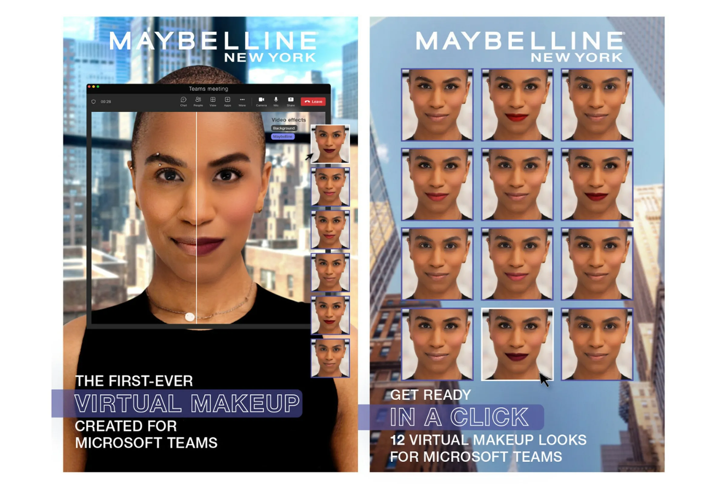 Maybelline Beauty App Microsoft Teams